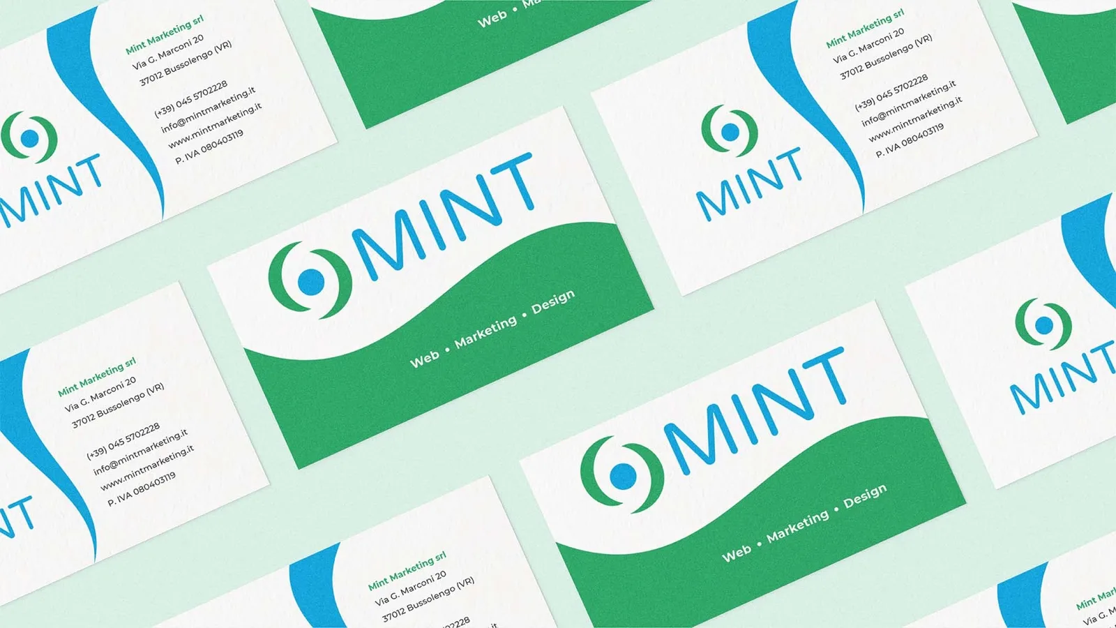 Mint Marketing graphic design project
