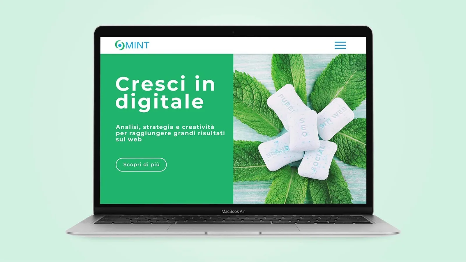 Mint Marketing graphic design project
